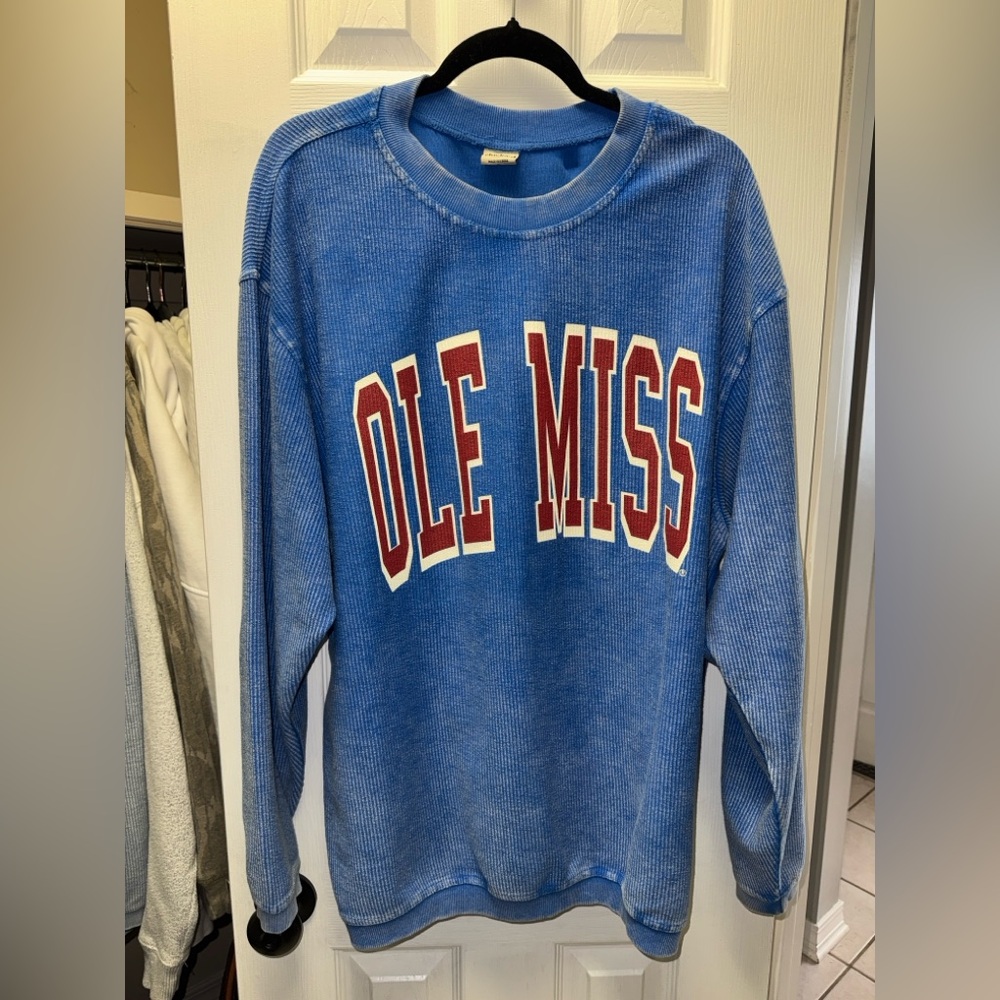 Ole Miss Corded Sweatshirt